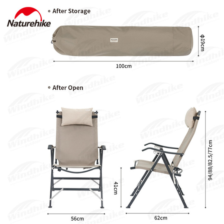 Camporax: Cadeira de Camping Ajustável Naturehike