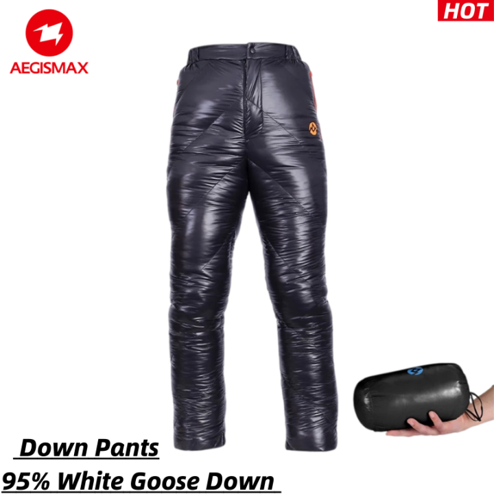 Camporax White Goose Down Pants - Ultralight & Warm