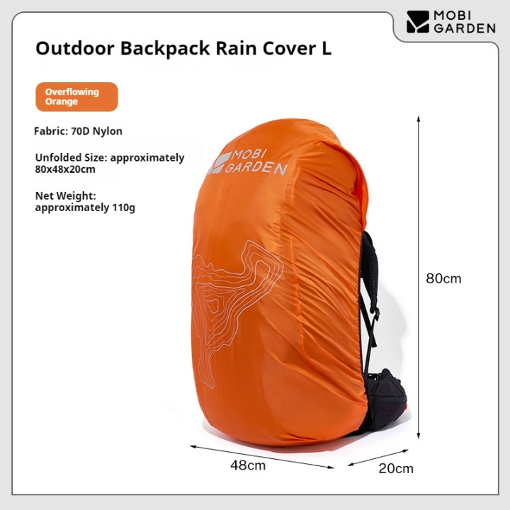 カンポラックス 収納可能バックパック レインカバー