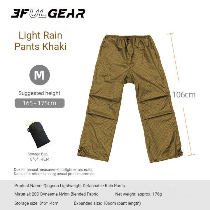 Conjunto de chuva leve e dividido Camporax para caminhadas