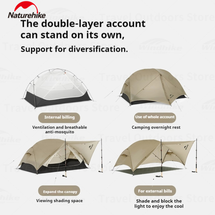 Tenda de caminhada Camporax Naturehike Mongar UL