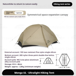 Tenda de caminhada Camporax Naturehike Mongar UL