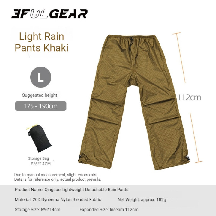 Conjunto de chuva leve e dividido Camporax para caminhadas
