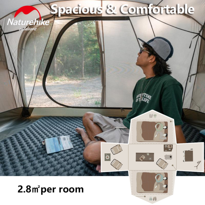 Tenda a tunnel Camporax Glamping, campeggio per famiglie