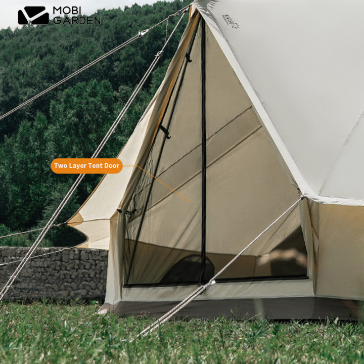 Tienda de campaña piramidal de algodón Camporax Era260