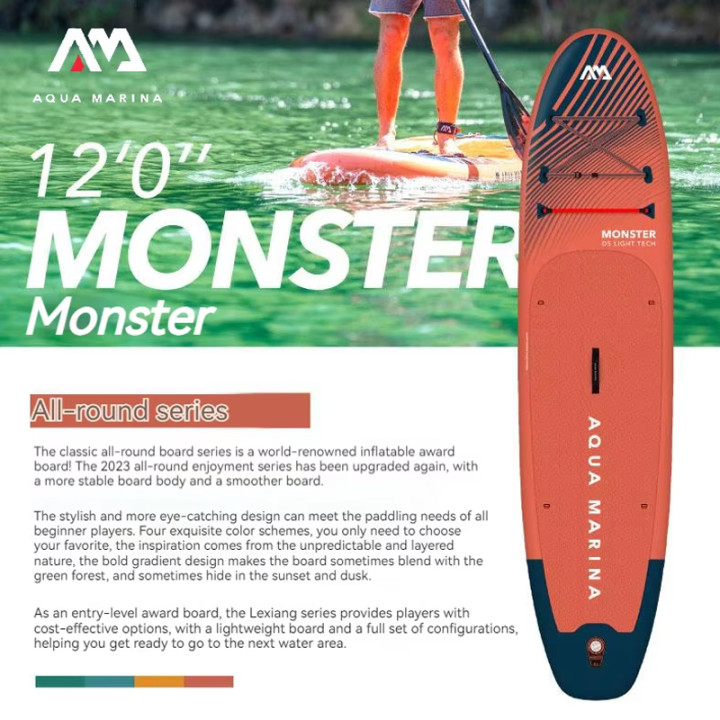 Prancha de Stand Up Paddle Inflável Camporax AQUA MARINA Monster