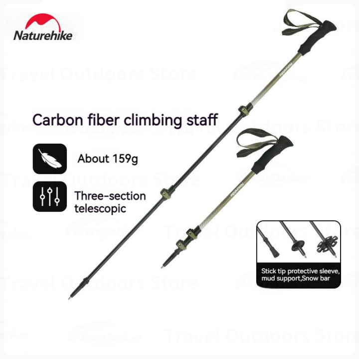 Camporax: Bastones de trekking de fibra de carbono Naturehike
