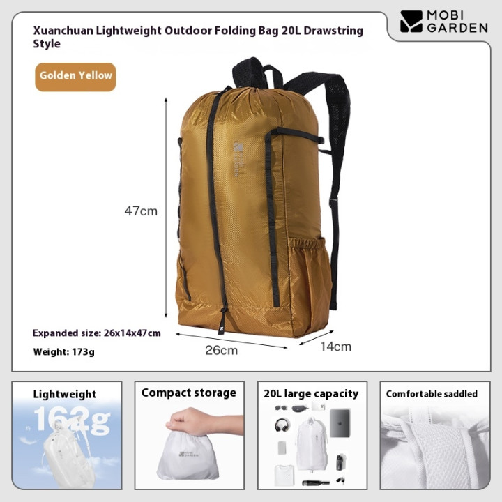 Camporax: Leichter, faltbarer Rucksack