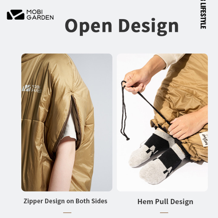 Camporax MOBI GARDEN Hooded Sleeping Bag