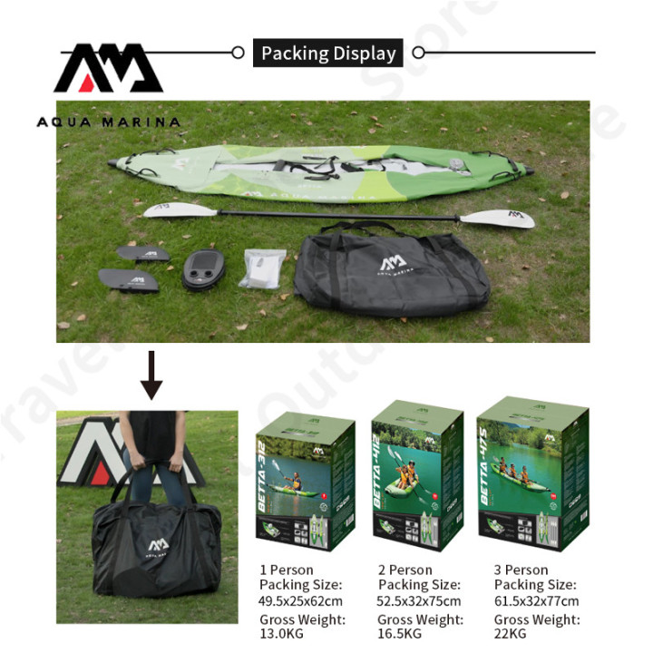 Barco de caiaque Camporax Aqua Marina BETTA