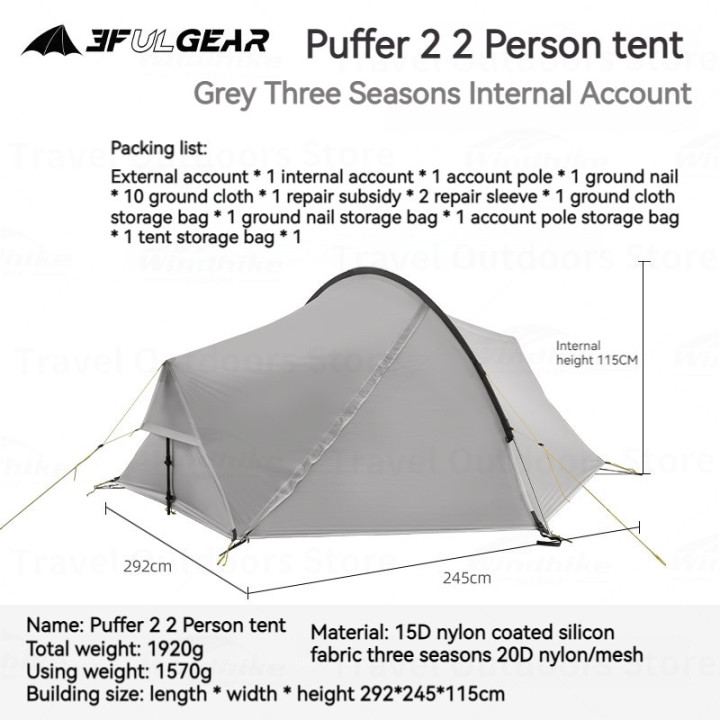 Camporax Dolphin2 Ultralight Double Tent