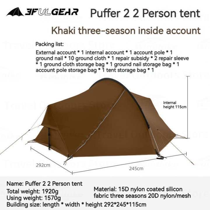 Camporax Dolphin2 Ultralight Double Tent