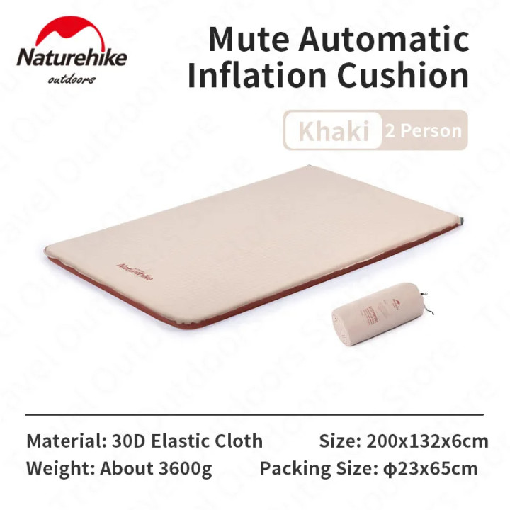 Colchoneta inflable automática para acampar Camporax