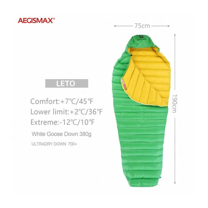 Camporax Leto Series Down Sleeping Bag