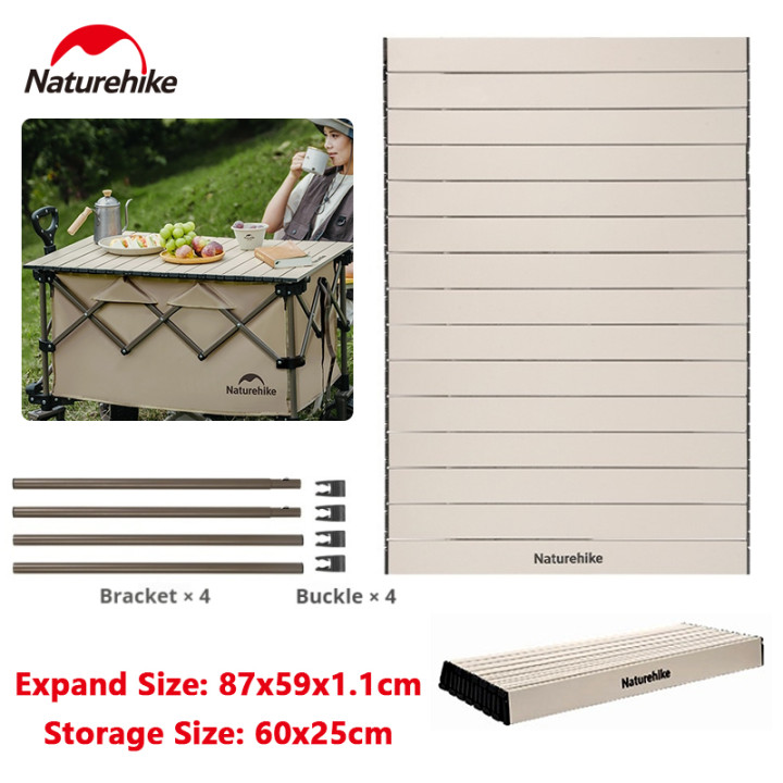 Camporax: Mesa dobrável com rodinhas Naturehike