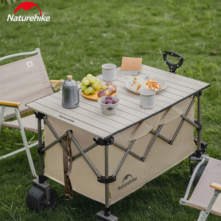 Camporax: Mesa dobrável com rodinhas Naturehike