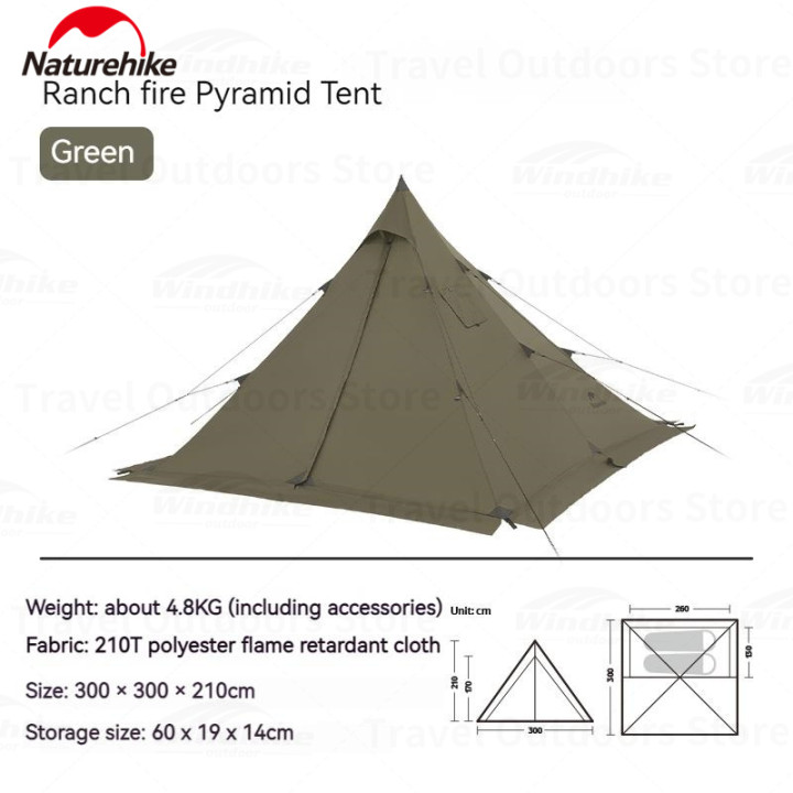 Camporax Ranch Fire Pyramid Telt