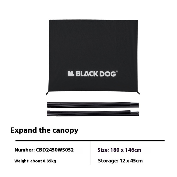 Tente cabine Camporax BLACKDOG - Grand espace
