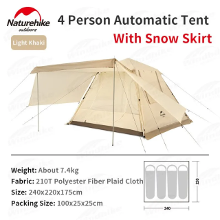 Camporax Ango Automatic 3-4 Person Tent