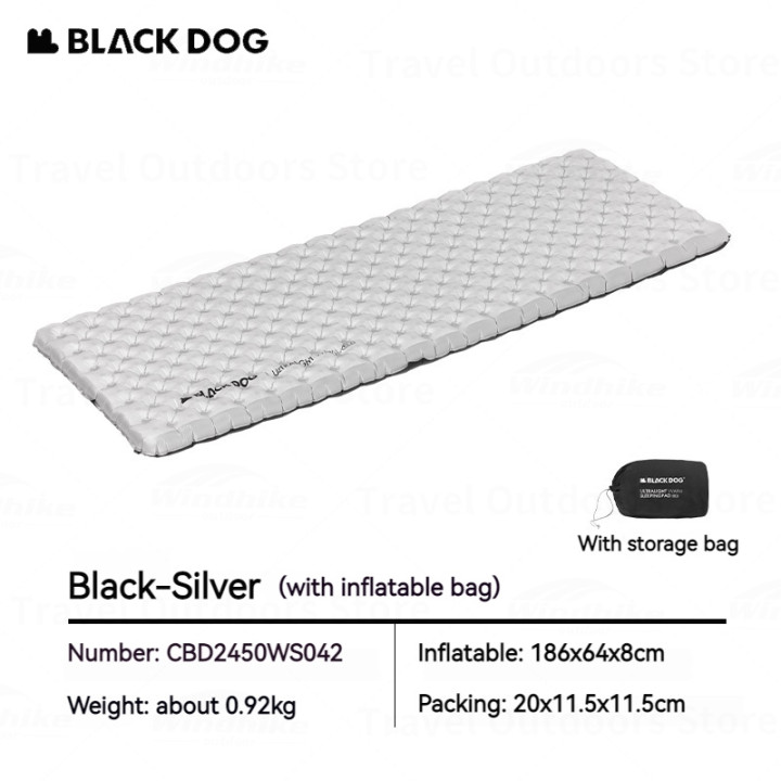 Camporax BLACKDOG Uppblåsbar Sovmadrass