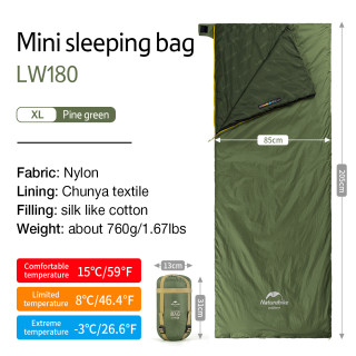 Camporax Naturehike Mini Ultra Hafif Uyku Tulumu