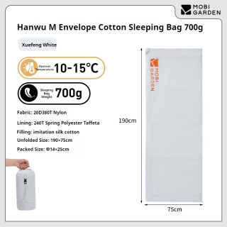Sac de couchage en coton Camporax Hanwu à enveloppe