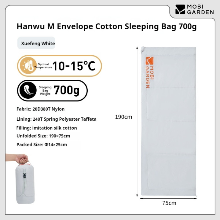 Camporax Hanwu Zarflı Pamuklu Uyku Tulumu