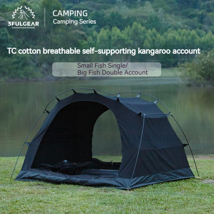 Tente de camping Camporax TC en coton pour 1 à 2 personnes