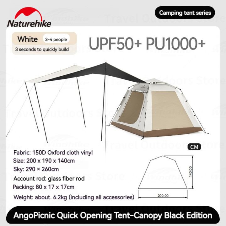 Tente automatique Camporax Naturehike Ango