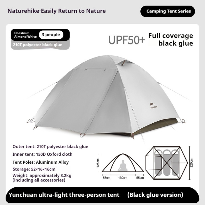 Tente de camping ultralégère en vinyle Camporax Naturehike