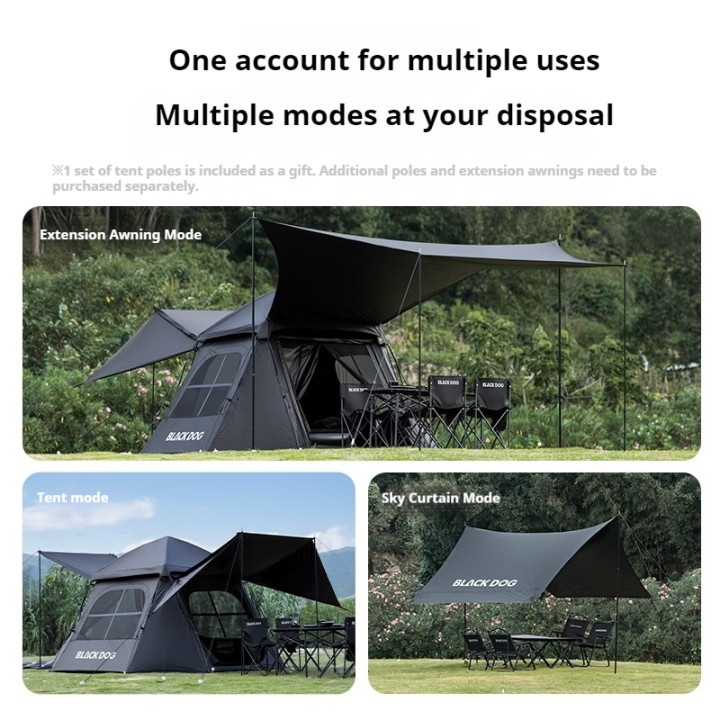 Tente automatique octogonale Camporax BLACKDOG