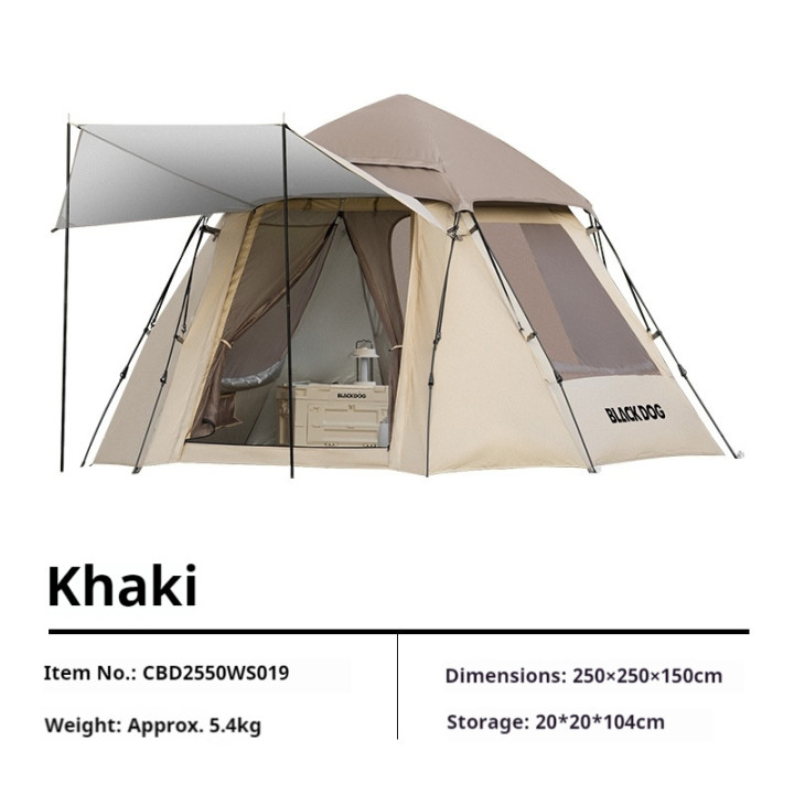 Tente automatique octogonale Camporax BLACKDOG