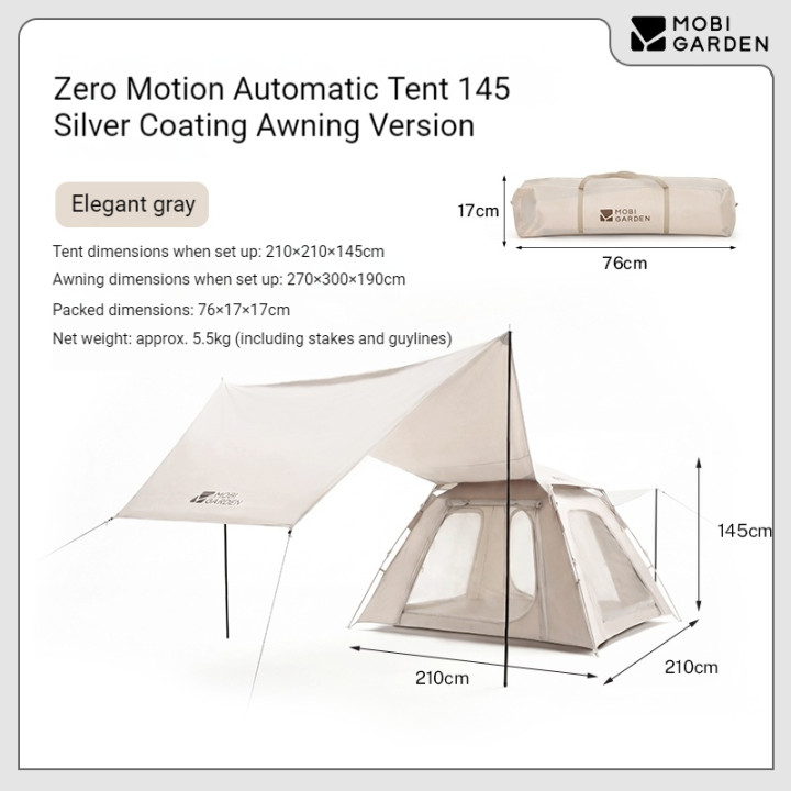Tente automatique Camporax Zero Motion
