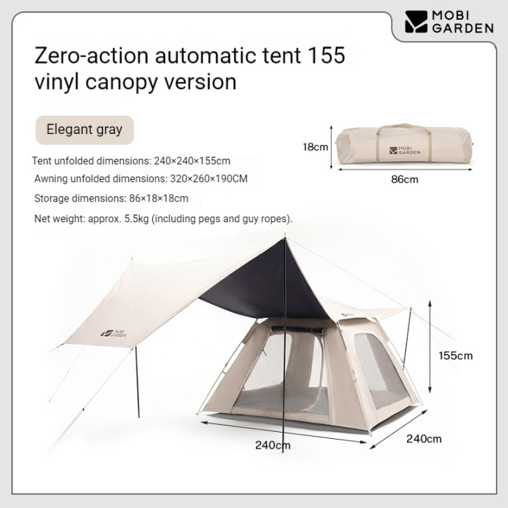 Tente automatique Camporax Zero Motion