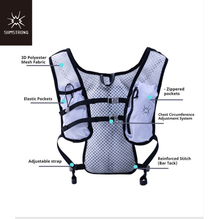 Mochila para correr todoterreno Camporax A92 de 5 l