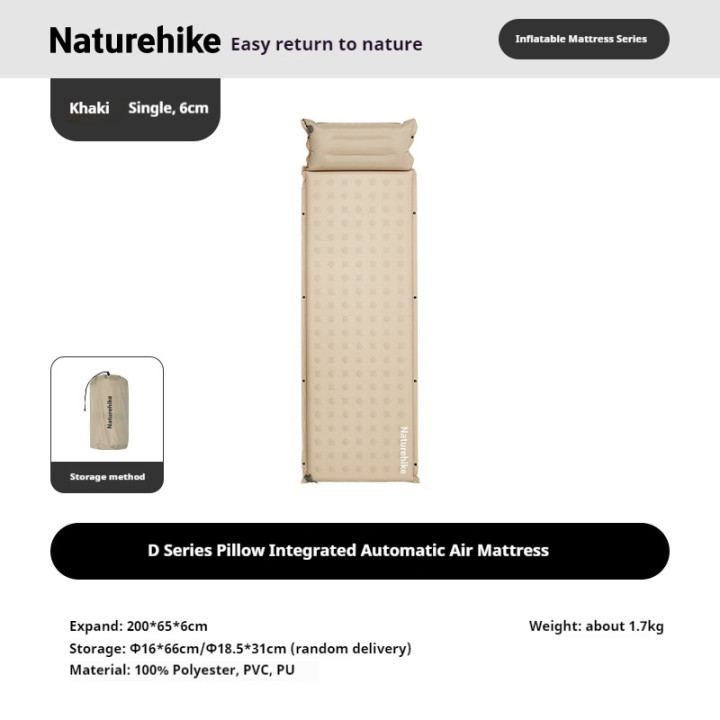 Colchón de aire y almohada Camporax Naturehike