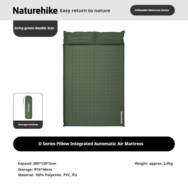 Colchón de aire y almohada Camporax Naturehike