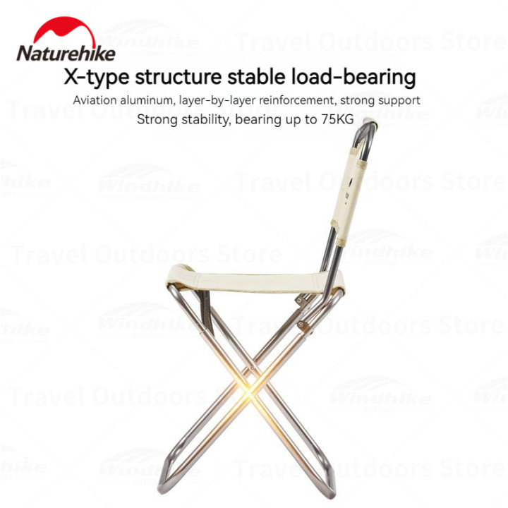 Camporax : Chaise pliante portable en alliage d'aluminium