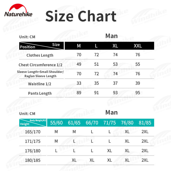 Roupa íntima térmica masculina Camporax Naturehike