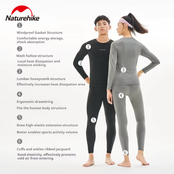 Conjunto de roupa íntima Camporax com tecnologia de absorção de umidade