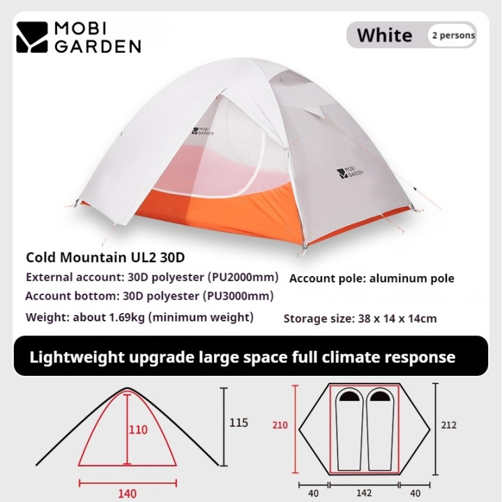 Tente de camping légère Camporax Cold Mountain