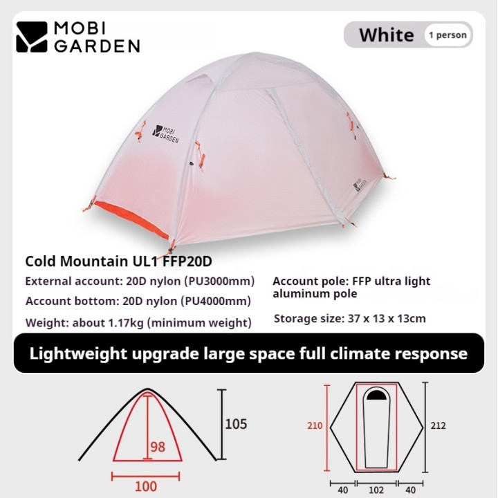 Tente de camping légère Camporax Cold Mountain