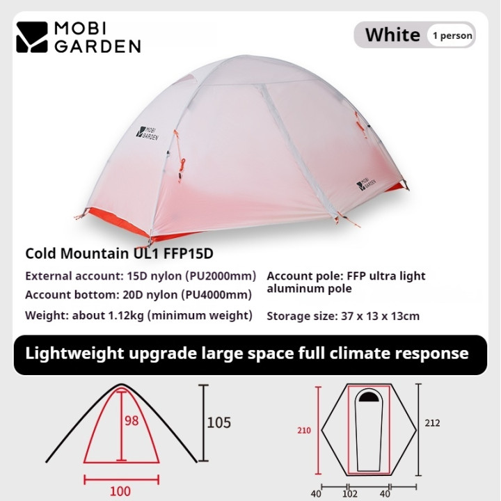 Tente de camping légère Camporax Cold Mountain