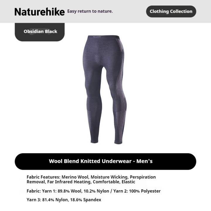 Camporax: Roupa íntima Naturehike em mistura de lã