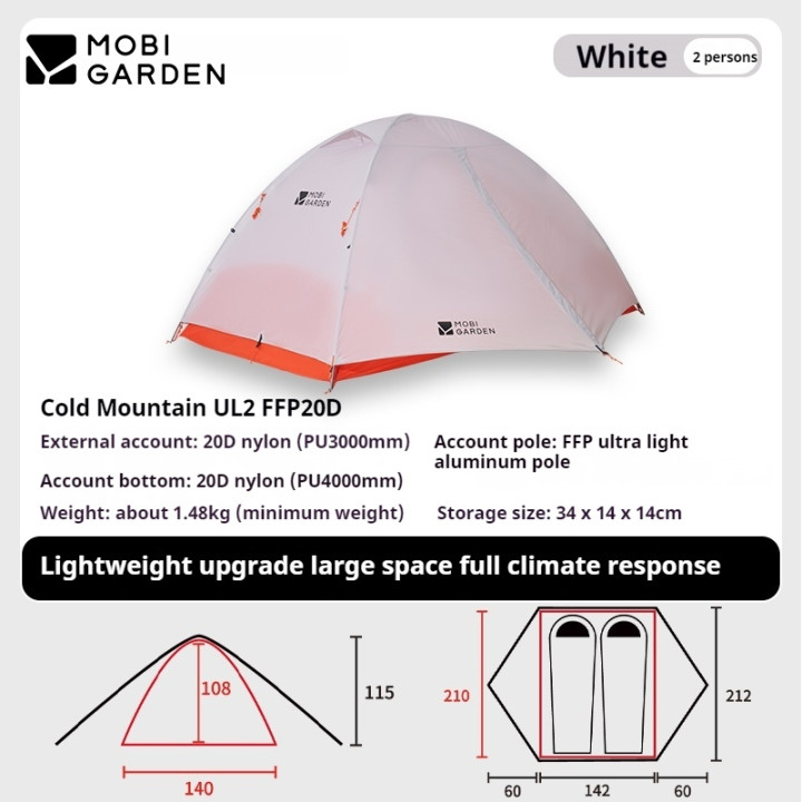 Tente de camping légère Camporax Cold Mountain