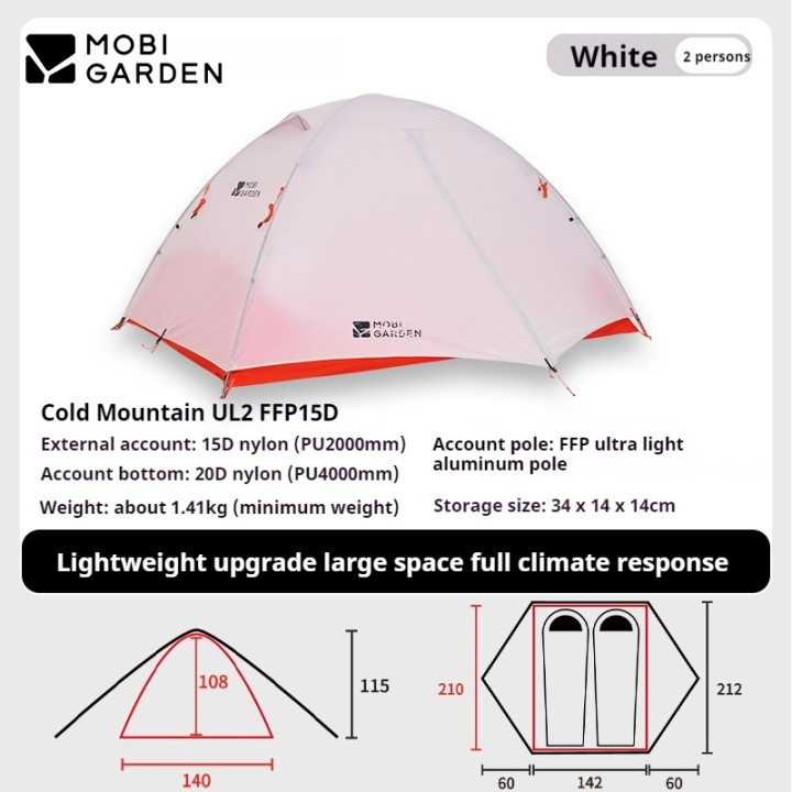 Tente de camping légère Camporax Cold Mountain