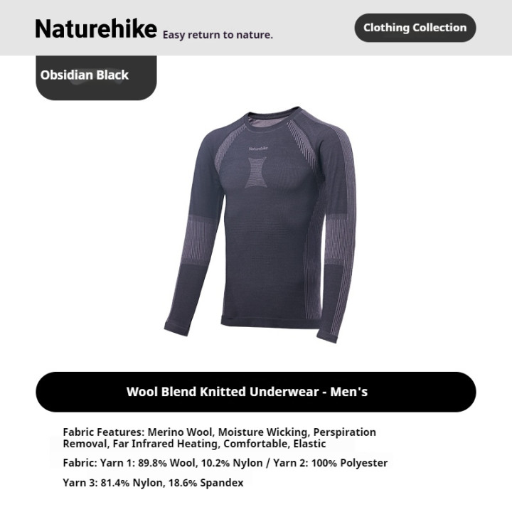 Camporax: Roupa íntima Naturehike em mistura de lã