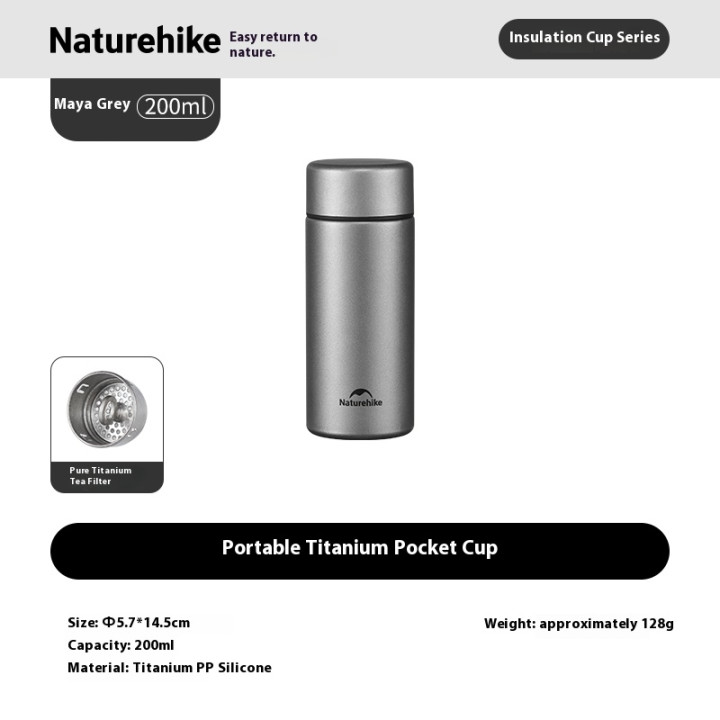 Kubek kieszonkowy Camporax Naturehike Titanium