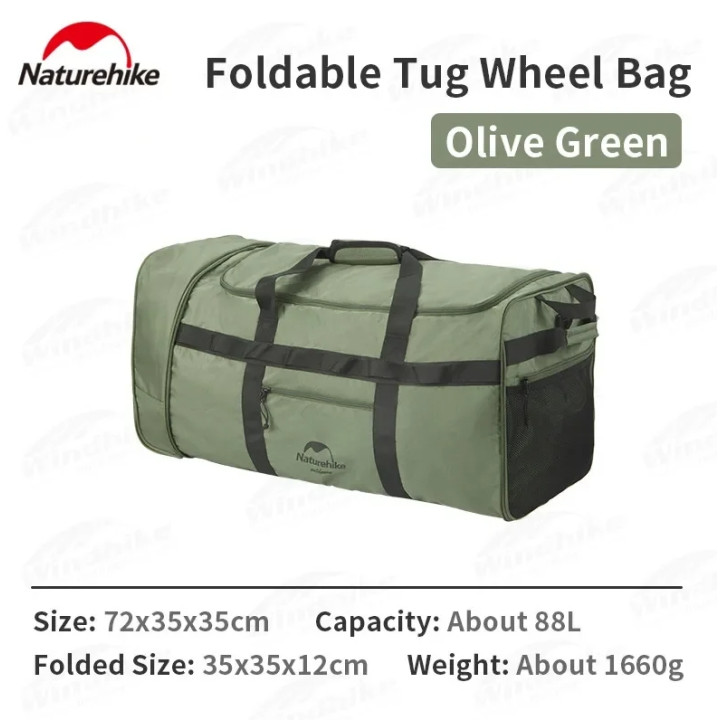 Mala dobrável com rodinhas Camporax Naturehike 88L