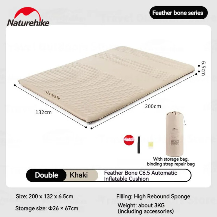 Matelas gonflable Camporax Feather Bone C6.5